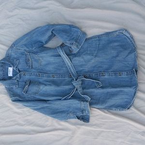 Old Navy girls chambray shirt dress